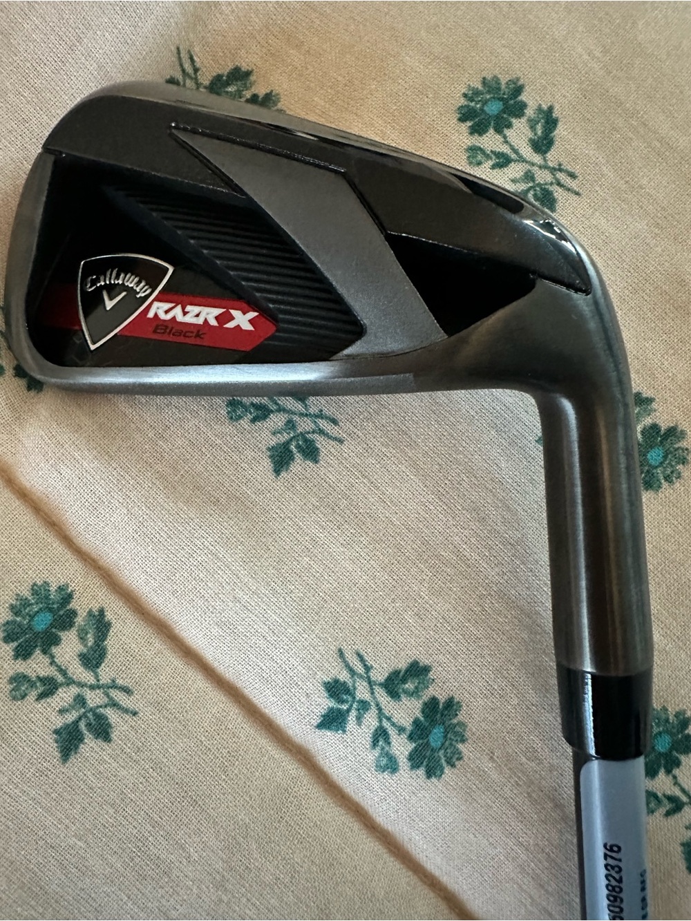 Callaway Black Golf Shaft with Silver Lettering